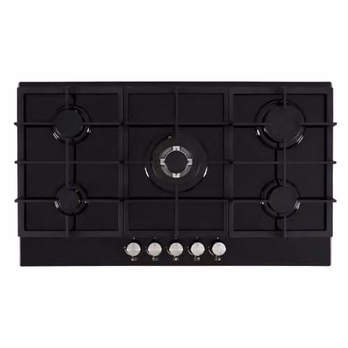 Cata UBGOG901BK 5 Zone Gas Hob, Black – 1