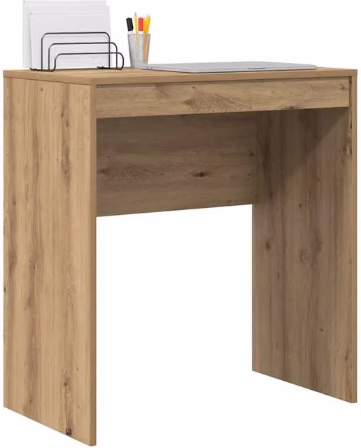 Berkfield Home Modern Writing Desk in Artisan Oak Brown, W/D/H: 120 x 70 x 76 cm – 1