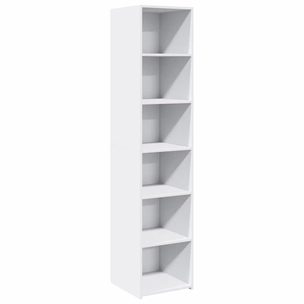Berkfield Home White Modern Highboard W/D/H: 40 x 41 x 185 cm