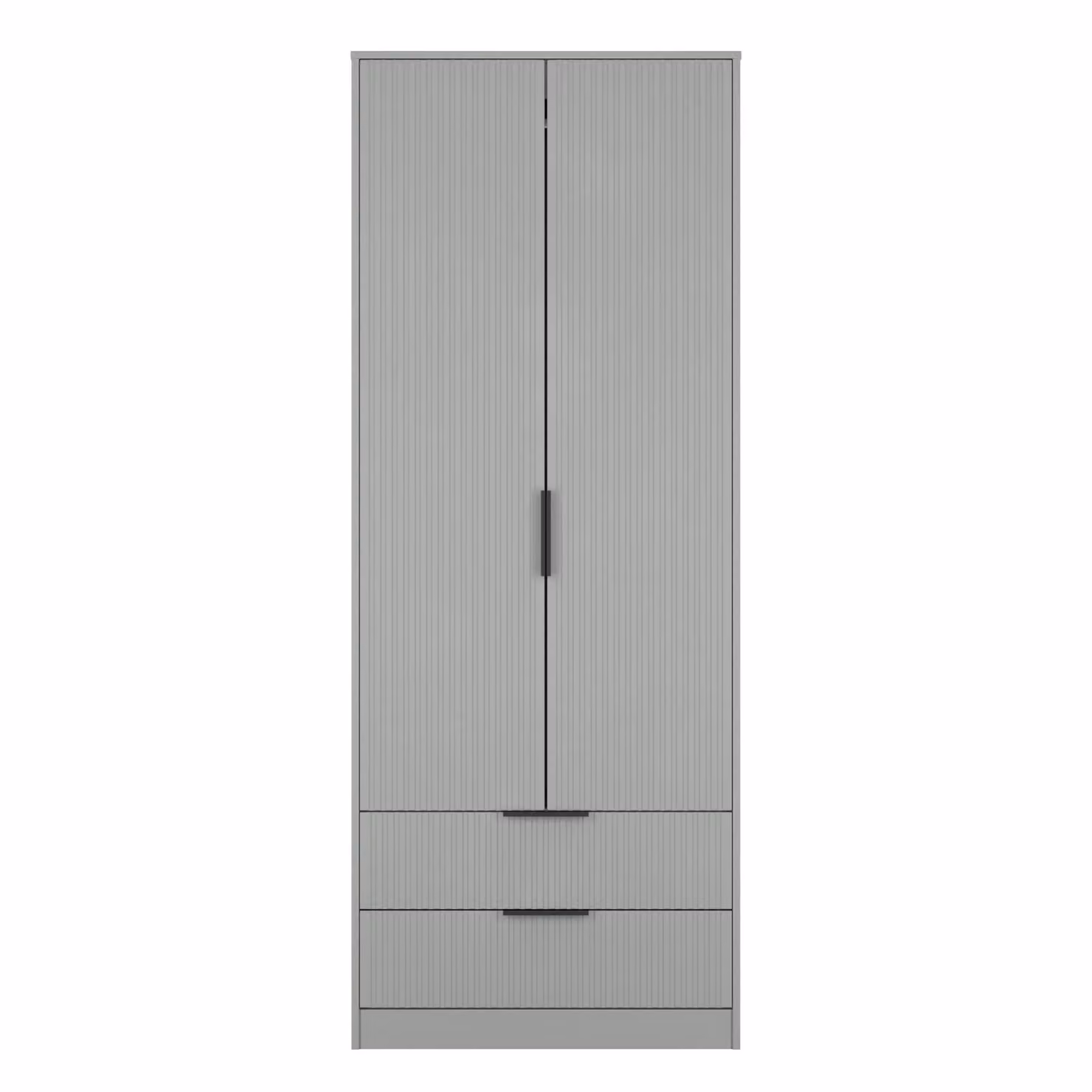 Ready Assembled 2 U Menai 2 Door 2 Drawer Wardrobe in Dark Grey – 2
