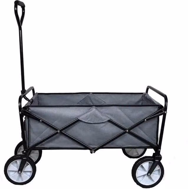 Monstershop Foldable Garden Cart in Grey Steel