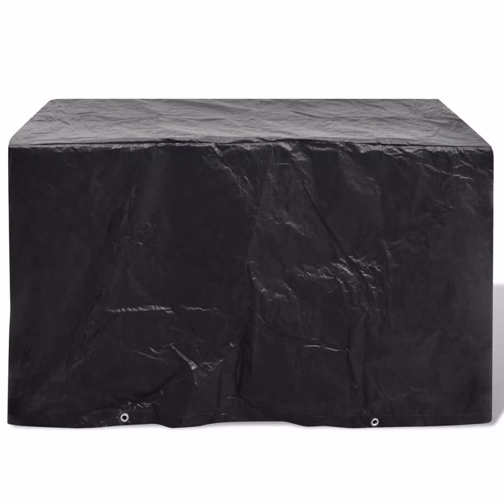Berkfield Home Water-Repellent Bench Covers, 2 Pack, Black, W/D/H: 140 x 70 x 90 cm – 3