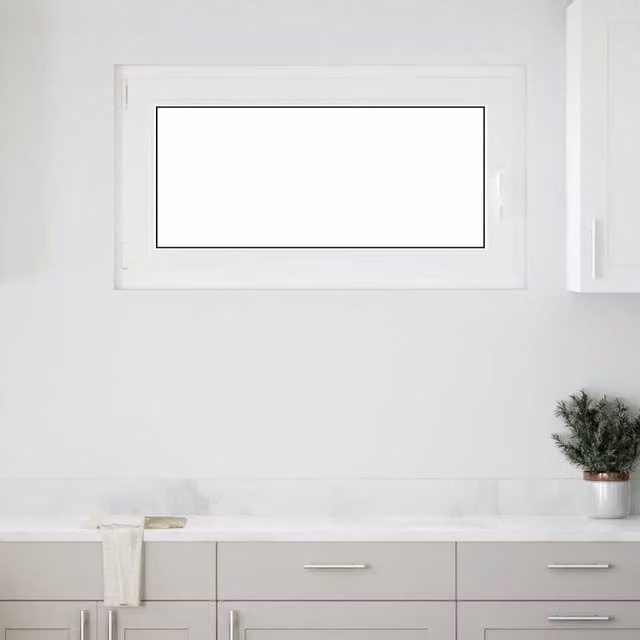 Berkfield Home RISOR Basement Tilt and Turn Window, White, W: 110 cm, H: 60 cm, DIN Left