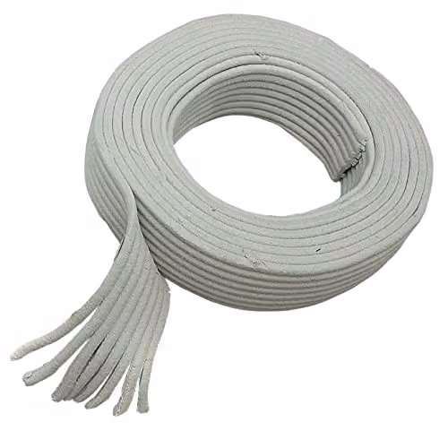 mysmartbuy 2 x Grey Self-Adhesive Builders Caulk Rope Draught Excluder Rolls, 26m Each – 2