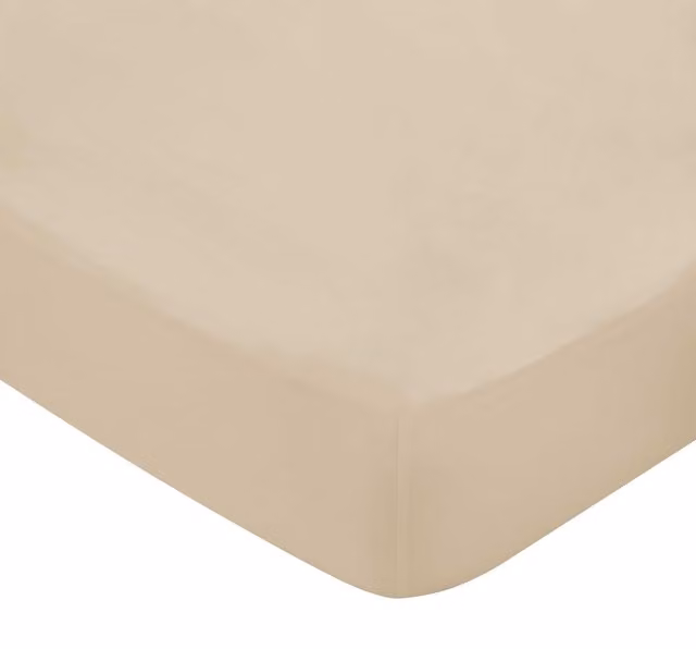 Bedeck of Belfast 1951 Luxury 400 Thread Count Cotton Mako Sateen Double Fitted Sheet in Gold, W: 140 cm, L: 200 cm – 2