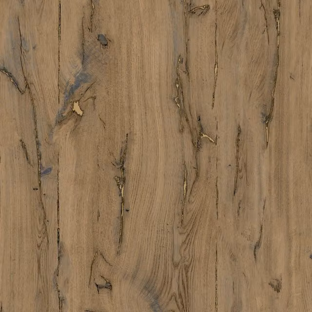 Muriva Odyssee Copse Wood Rustic Gloss Table in Yellow and Brown