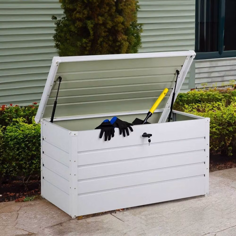 PAWNORA White Outdoor Garden Storage Box, 350 L – 3