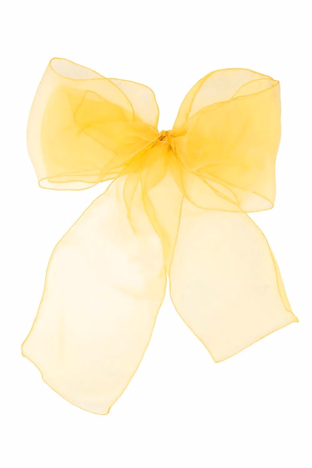 Neel Blue Organza Chair Sashes with Metallic Gold in Blue and Gold, W/H: 17 x 280 cm