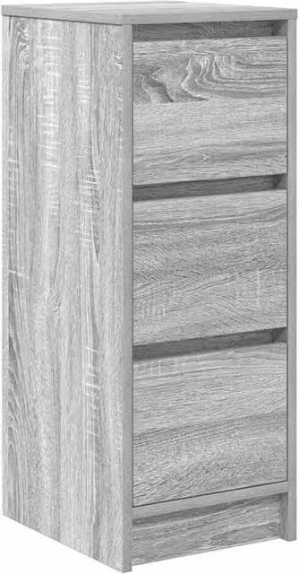 Berkfield Home Grey Sonoma Sideboard in Engineered Wood W/D/H: 29.5 x 34 x 76 cm