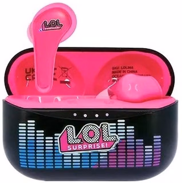 LOL Surprise Kids Bluetooth In-Ear Earpods with USB-C Charging, Pink