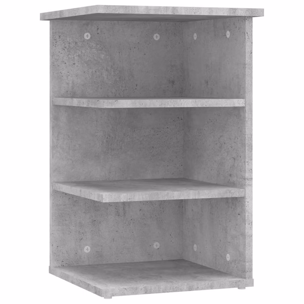 Berkfield Home Side Cabinet in Concrete Grey, W/D/H: 35 x 35 x 55 cm – 3