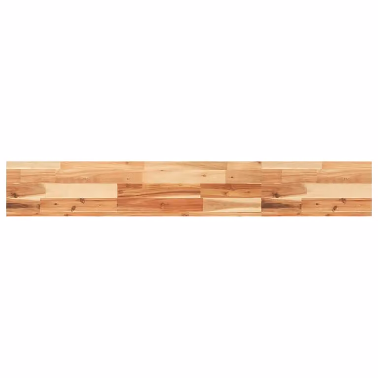 Berkfield Home Floating Acacia Wood Shelf, Brown, W/D/H: 120 x 20 x 4 cm