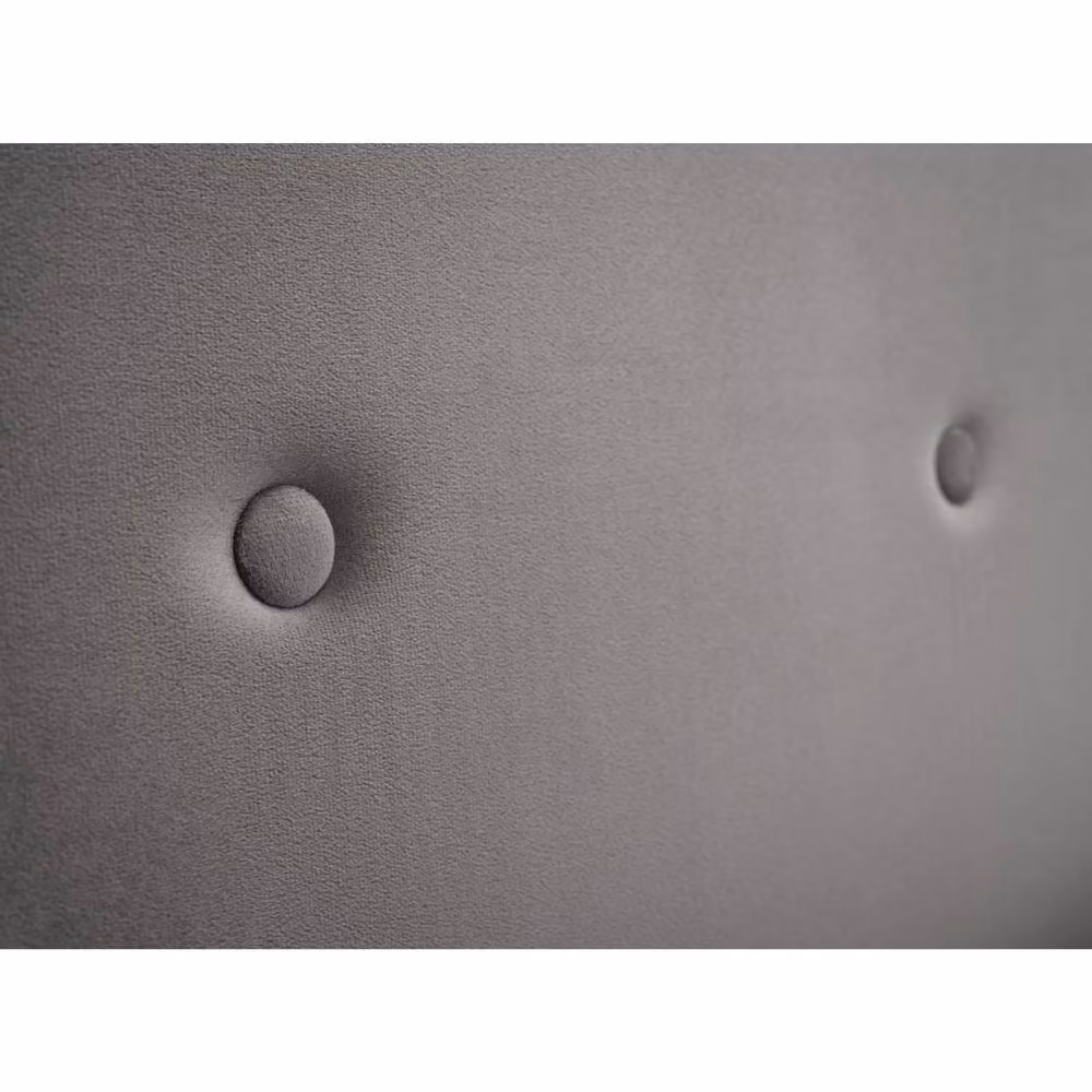 Cheshire Shore Modern Upholstered High Headboard Bed in Grey, W/D/H: 135 x 190 cm – 4