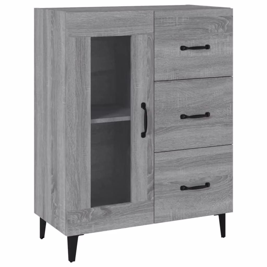 Berkfield Home Grey Sonoma Sideboard in Engineered Wood W/D/H: 69.5 x 34 x 90 cm – 2