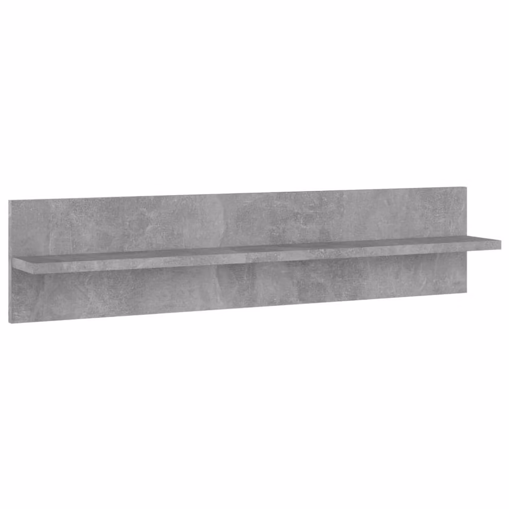 Berkfield Home Wall Mounted Straight Shelf, 2 Pack, Concrete Grey, W: 80 cm, D: 18 cm, H: 11.5 cm – 3