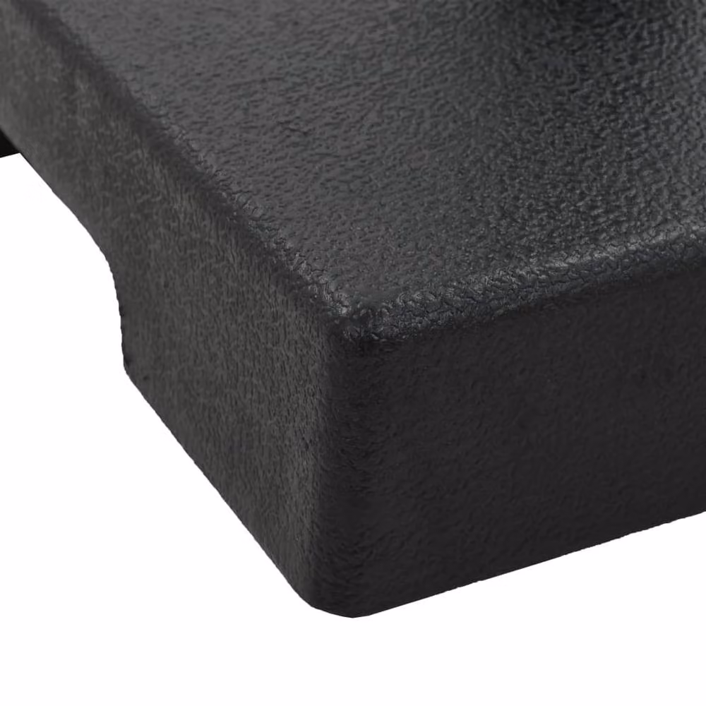 Berkfield Home Square Polyresin Parasol Base, Black, 8 kg – 3