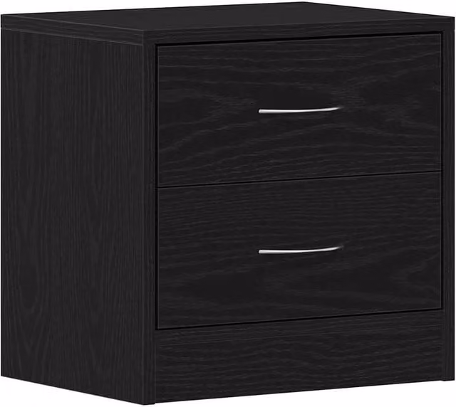 Berkfield Home Black Oak Bedside Cabinet W/D/H: 40 x 30 x 40 cm – 1