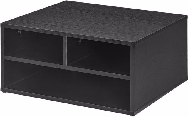 VOGREX Black 3-Tier Desktop Printer Organiser Stand, W/D/H: 40.0 x 22.5 x 16.0 cm – 1