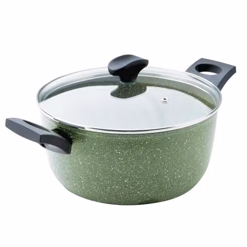 Prestige Eco Non-Toxic Green Induction Stockpot with Lid, 4.5L, Diameter: 24 cm
