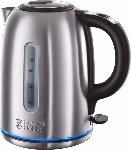 Russell Hobbs Quiet Boil Kettle in Brushed Stainless Steel, 1.7 l, Silver