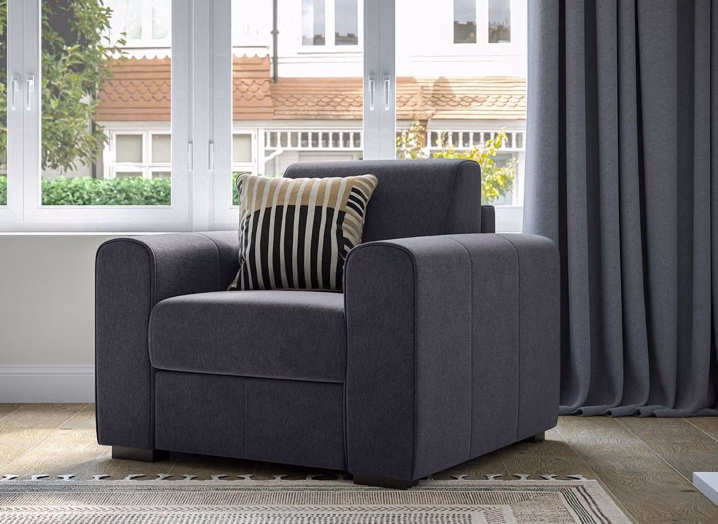 Dreams Verona Upholstered Chair in Grey