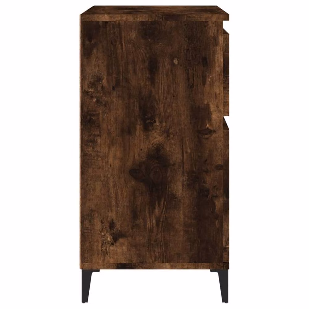 Berkfield Home Smoked Oak Sideboard in Brown, W/D/H: 60 x 35 x 70 cm – 4