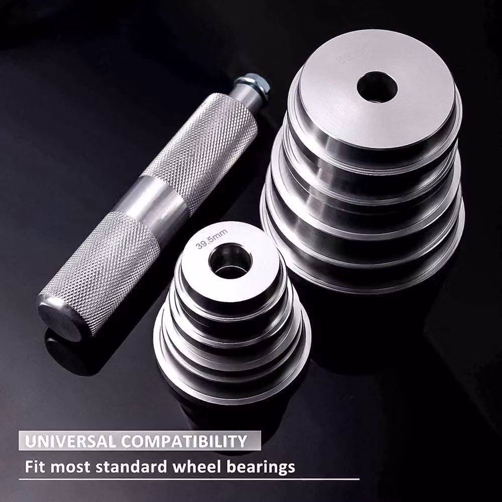Ventryn 10-Piece Aluminium Wheel Oil Bush Bearing Race Press Seal Driver Tool Kit in Red – 5
