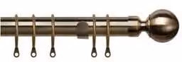 New Edge Blinds Extendable Metal Curtain Pole in Gold, Length: 170 cm