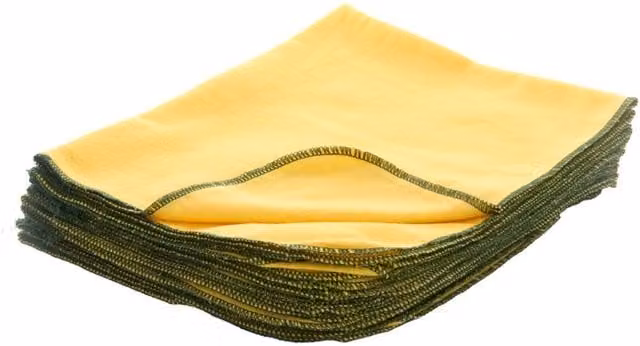 Leecroft Best Yellow Duster with Green Edge, W: 60 cm, D: 50 cm – 1