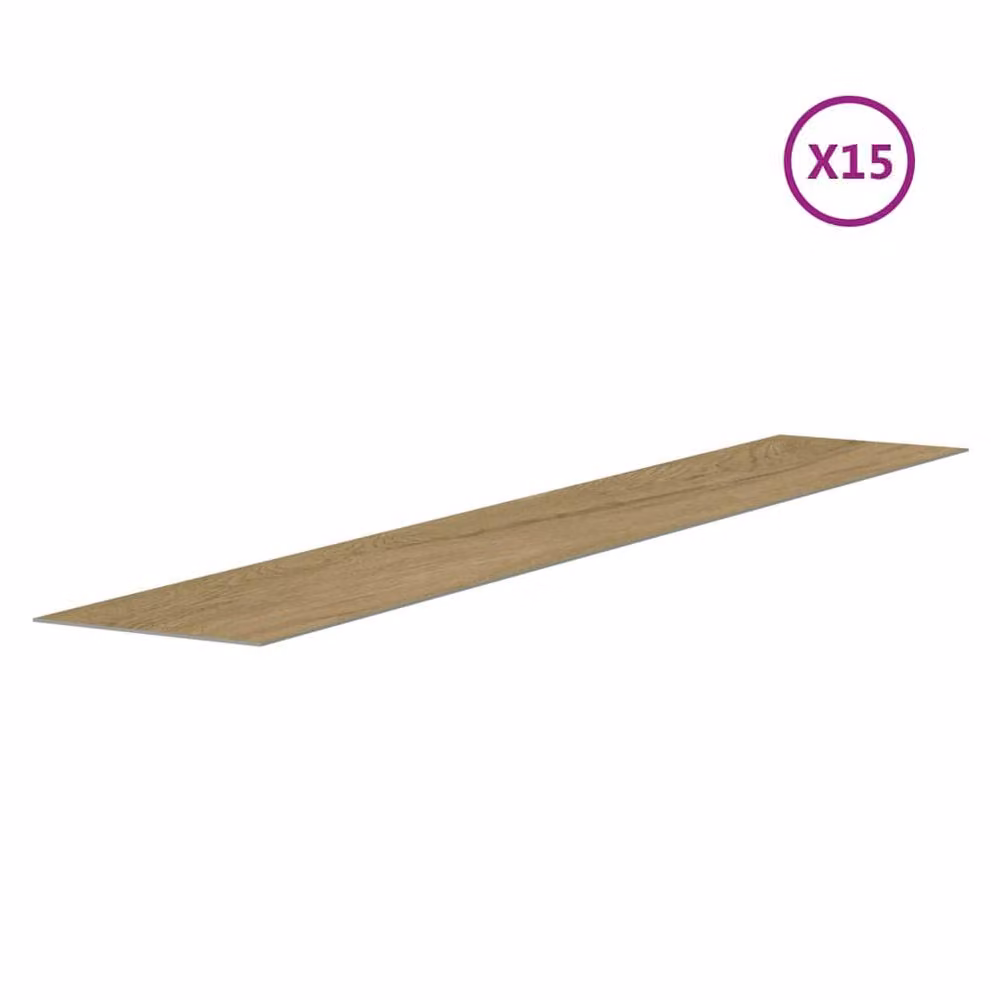 Berkfield Home Wood Look Brown PVC Wall Panels, Length: 2.06 m – 2