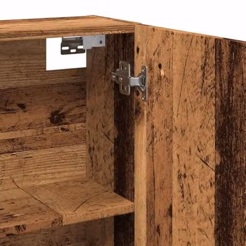 vidaXL Modern Bathroom Mirror Cabinet in Old Wood, W/D/H: 64 x 20 x 66.5 cm – 5