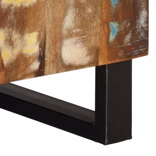 vidaXL TV Cabinet in Brown Mango and Engineered Wood, W/D/H: 80 x 33 x 46 cm – 6