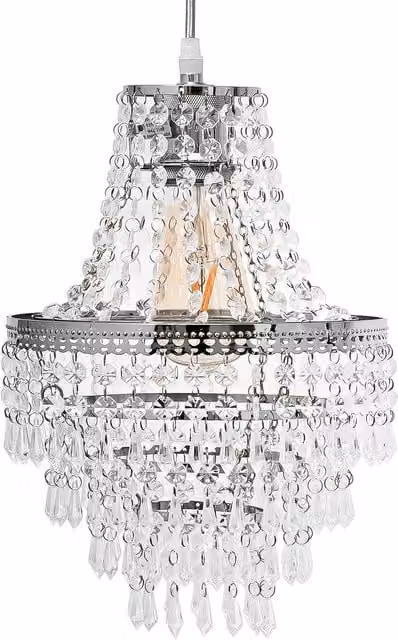 Innoteck Modern Transparent Acrylic Teardrop Pendant Lightshade