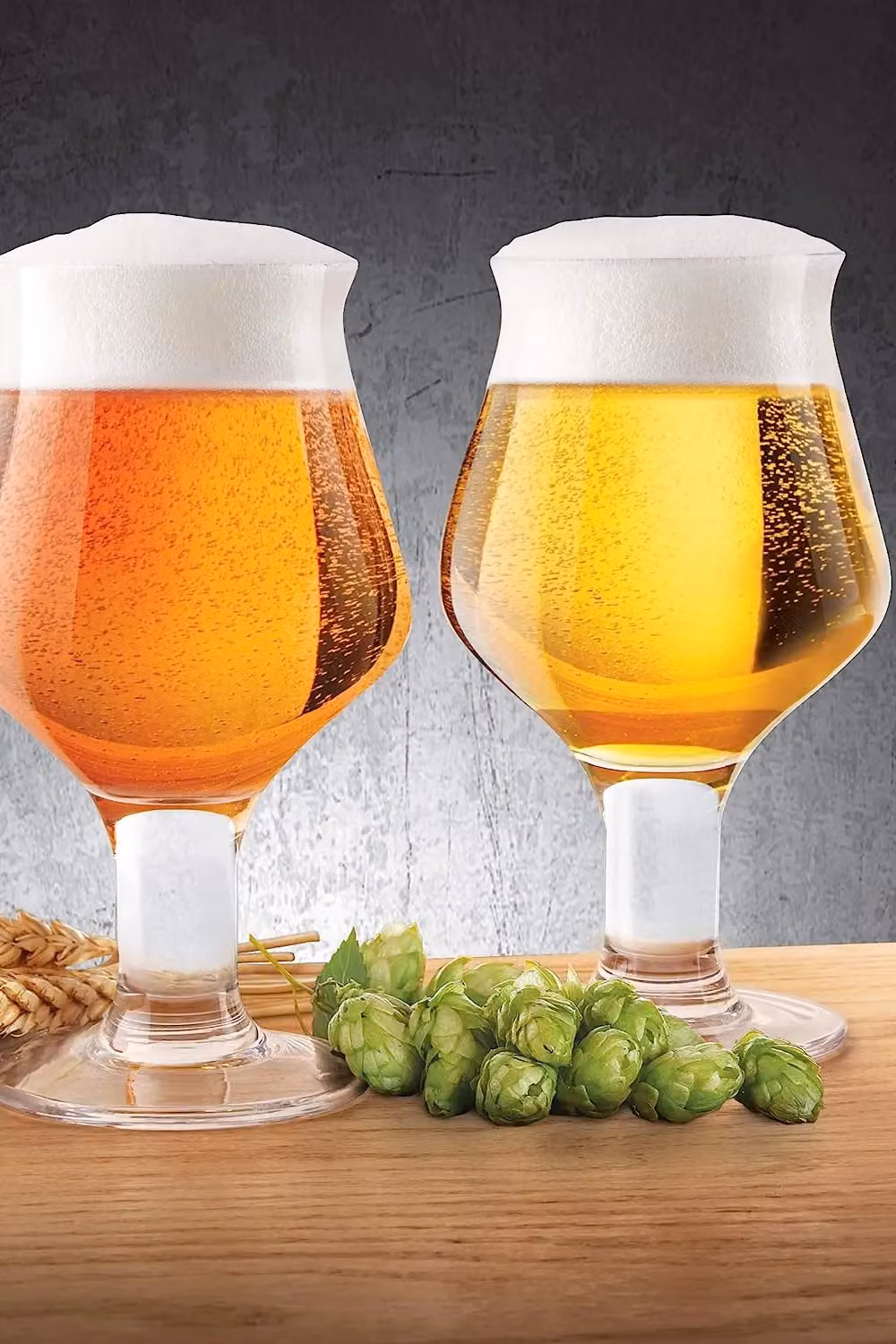 Final Touch Set of 2 Transparent Craft Beer Glasses, 600 ml – 4