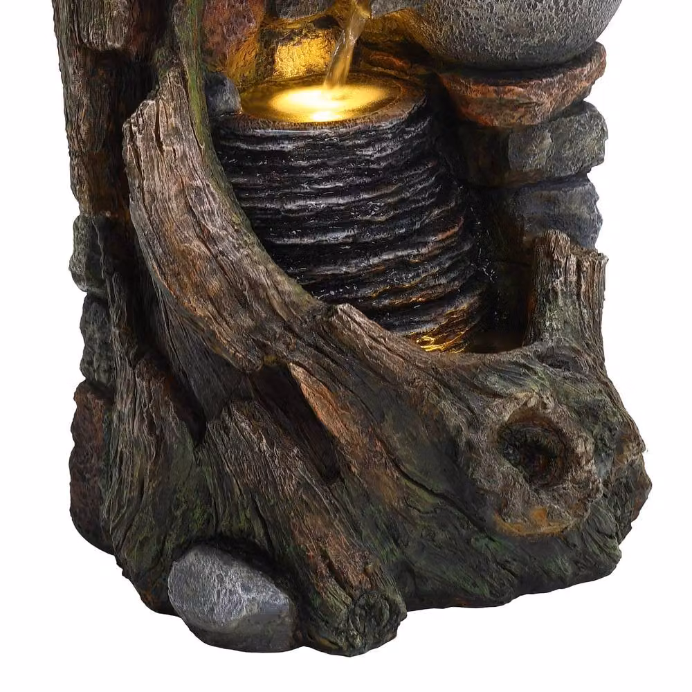 Monstershop Rustic Brook Electric Water Feature in Grey, W/D/H: 66 x 40 x 34 cm – 7