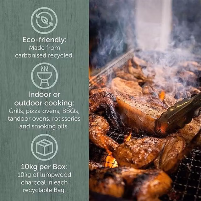 Ecoblaze Restaurant Grade Lumpwood Charcoal, 10 kg