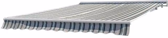 MultiStripe Half Cassette Awning in Primrose Multicolour, W: 400 cm, D: 350 cm