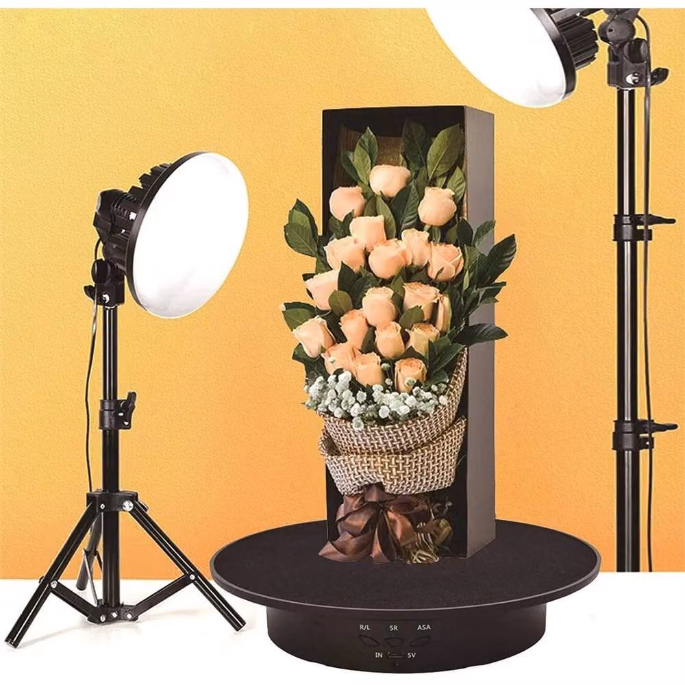 Nordara 360 Degree Electric Rotating Photography Display Turntable in Black – 5