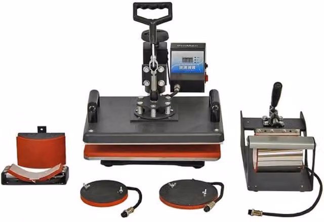 Epson 5 in 1 Heat Press, 720mm Vinyl Cutter and Printer Bundle with Weeding Kit, Black