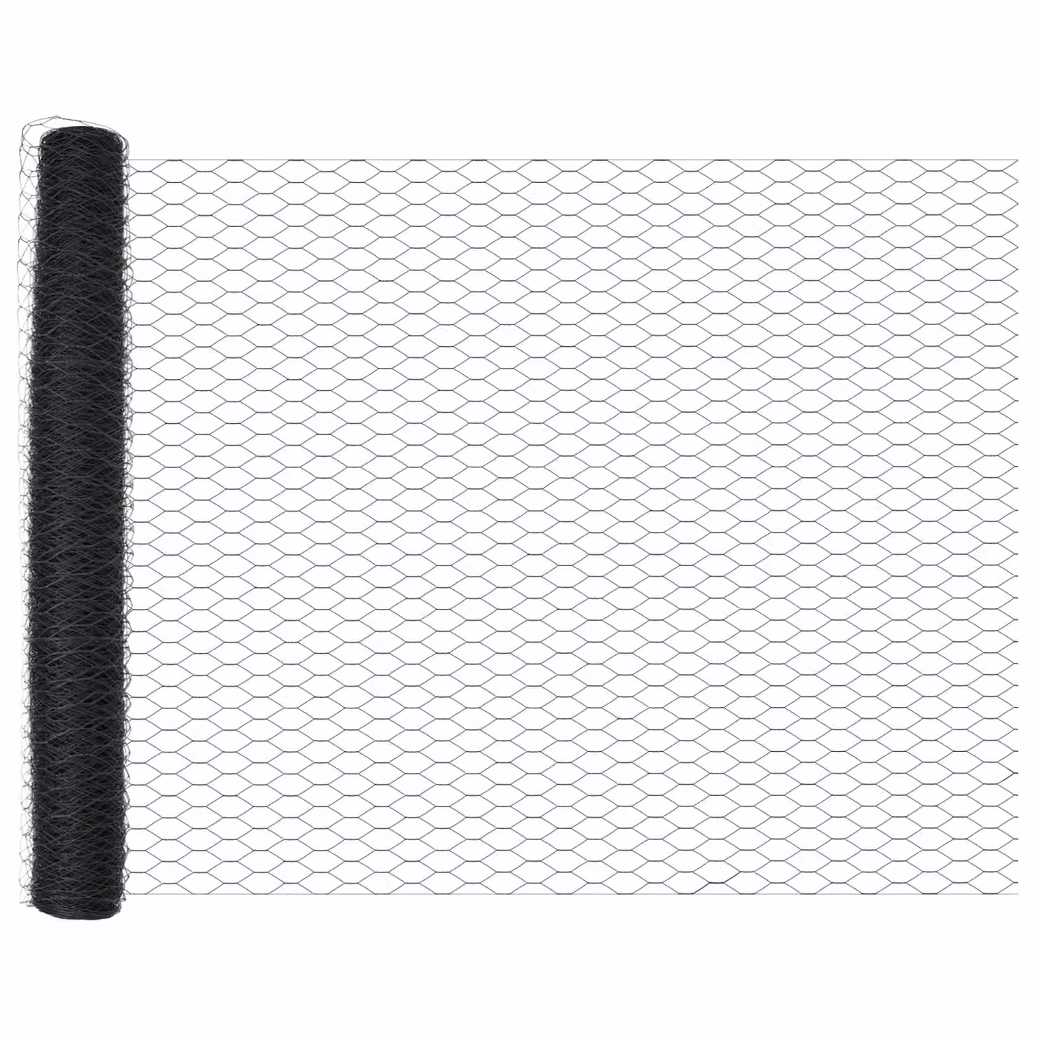 Berkfield Home Grey Steel Hexagon Fence, W: 0.8 m, L: 25 m – 3