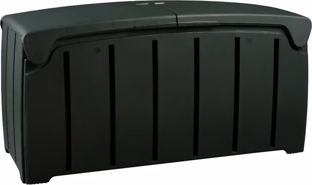 Strata Black 322 Litre Plastic Garden Storage Box