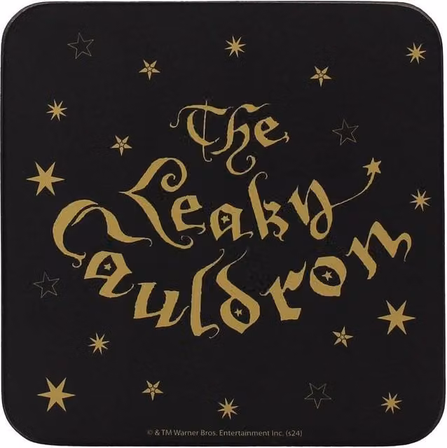 Harry Potter Leaky Cauldron Coaster, Black and Multicolour