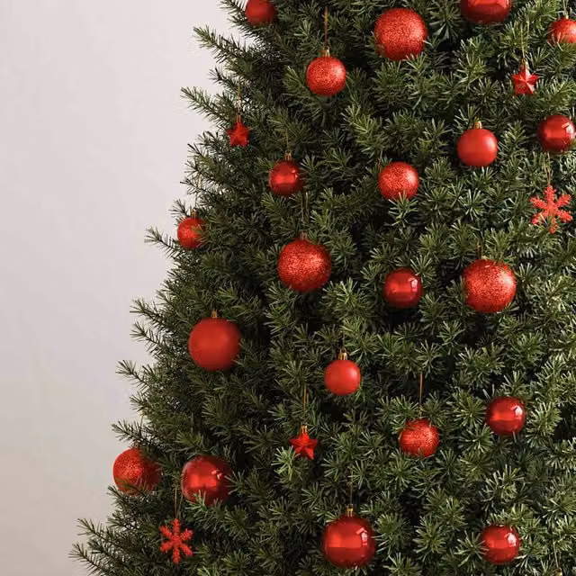 Berkfield Home 111 Piece Red Christmas Bauble Set