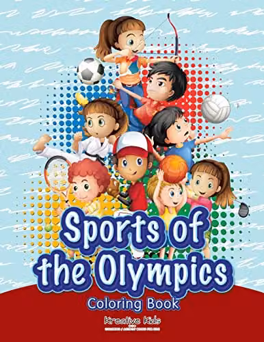 Kreative Kids Sports of the Olympics Colouring Book for Children, Multicolour, 27.94 x 21.59 cm