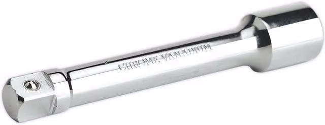 Loops 200mm Forged Steel Extension Bar with 3/4 inch Square Drive and Spring-Ball Socket Retainer in Silver