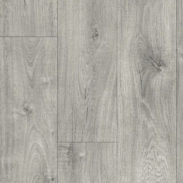 IVC Grey Wood Effect Felt Backed Sheet Vinyl Flooring, W: 300 cm, L: 800 cm