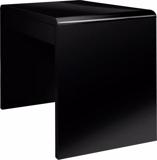 Nautilus Designs Modern Glossy Computer Desk in Black or White