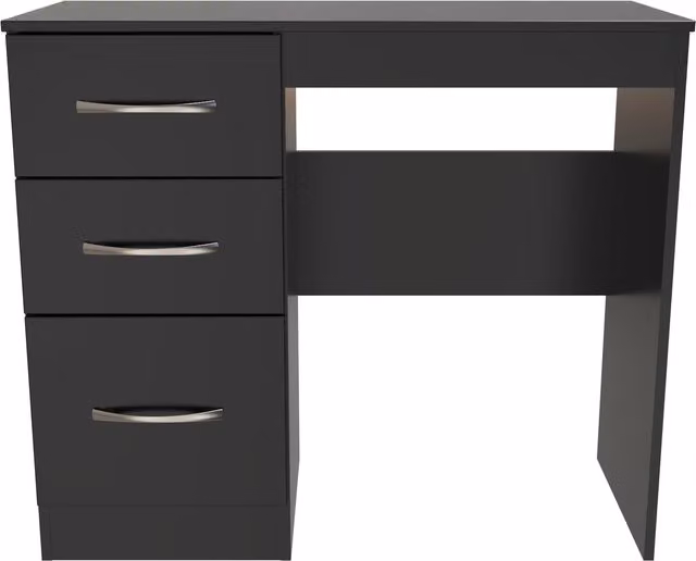 Ready Assembled 2 U Hampshire 3 Drawer Vanity in Black