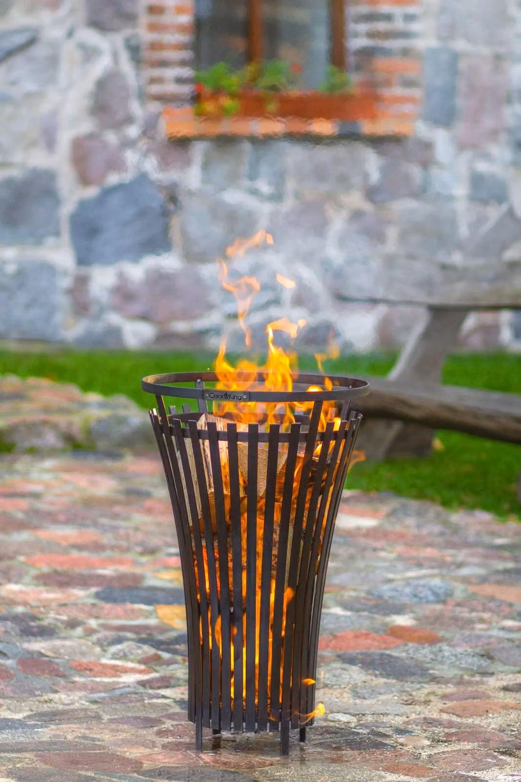 Cook King Metal Steel Fire Basket in Black – 3