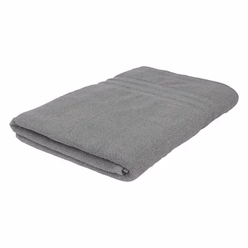 Nicola Spring Cotton Bath Sheet in Grey, W/D/H: 160 x 90 cm